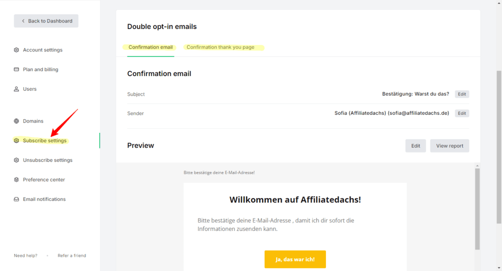 Mailerlite Double-Opt-In