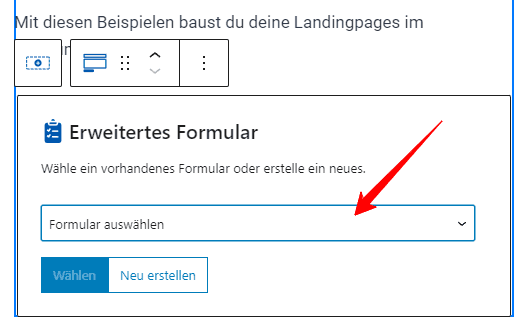 Mailerlite-Formular mit Kadence