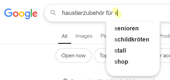 Google Suggest für Zielgruppen