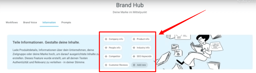 Brand Hub von Neuroflash