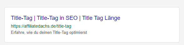 Beispiel für Keyword Stuffing im Title-Tag