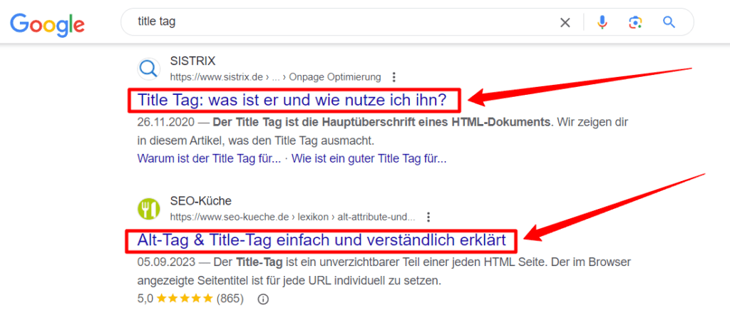 Was ist ein Title Tag?